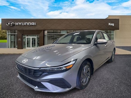 2026 Hyundai Elantra Hybrid Blue Sedan