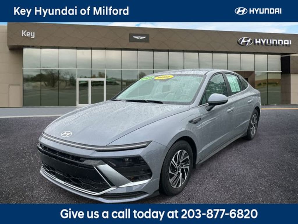 Certified 2026 Hyundai Sonata Hybrid Blue Sedan