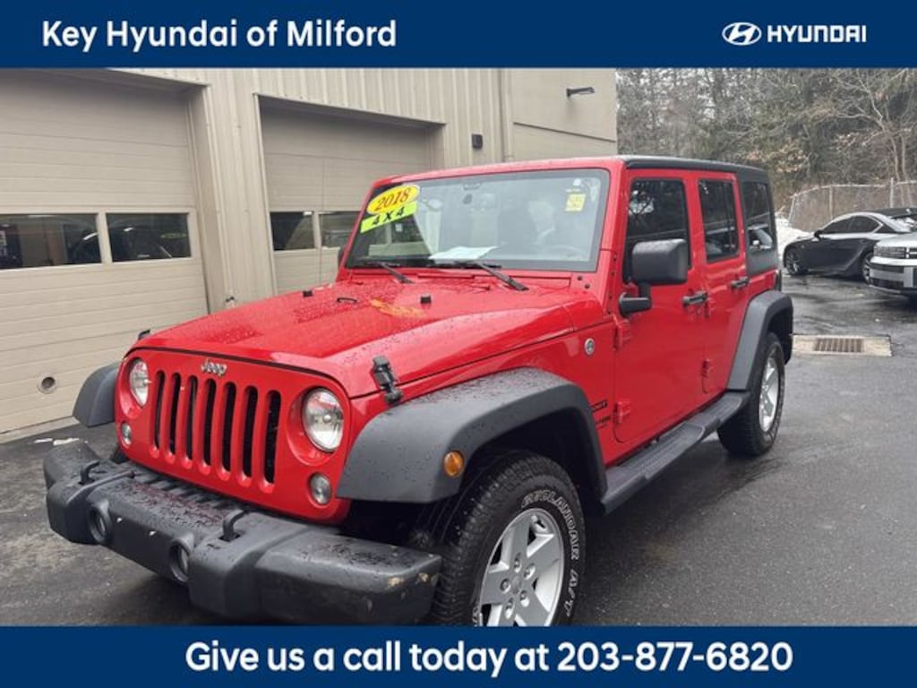 Used 2018 Jeep Wrangler JK Unlimited Sport 4x4 SUV
