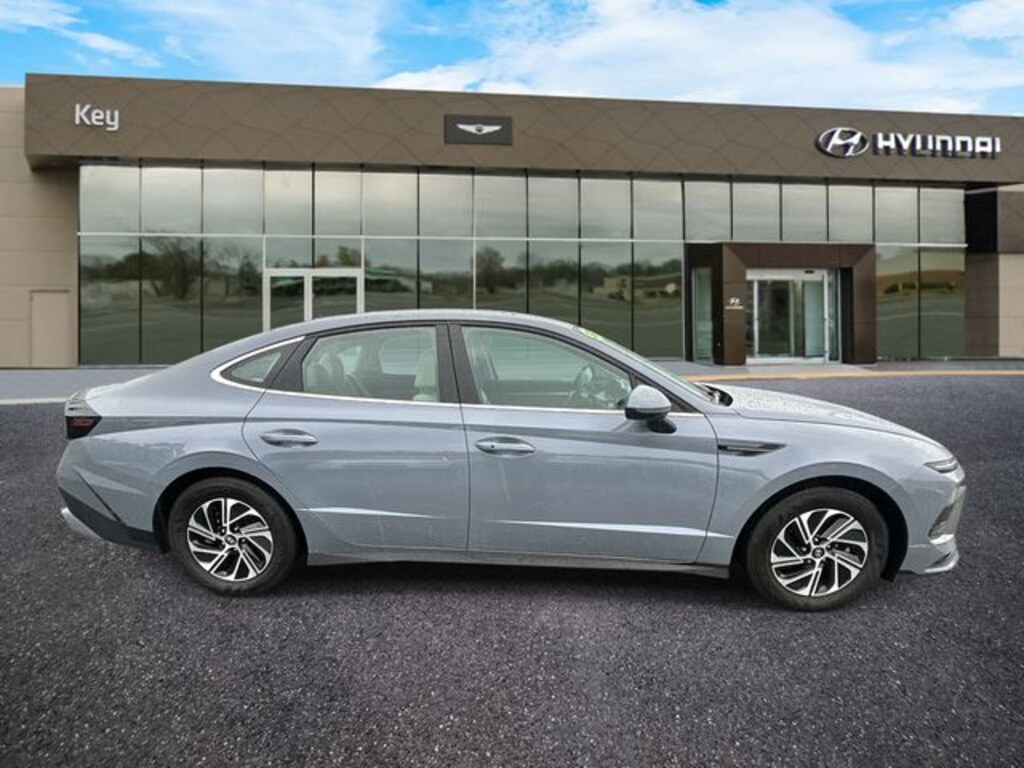Certified 2026 Hyundai Sonata Hybrid Blue Sedan