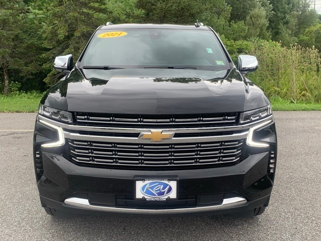 Used 2021 Chevrolet Tahoe Premier with VIN 1GNSKSKD2MR137206 for sale in Burlington, VT