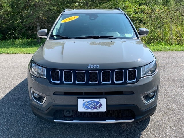 Used 2021 Jeep Compass Limited with VIN 3C4NJDCB6MT577955 for sale in Burlington, VT