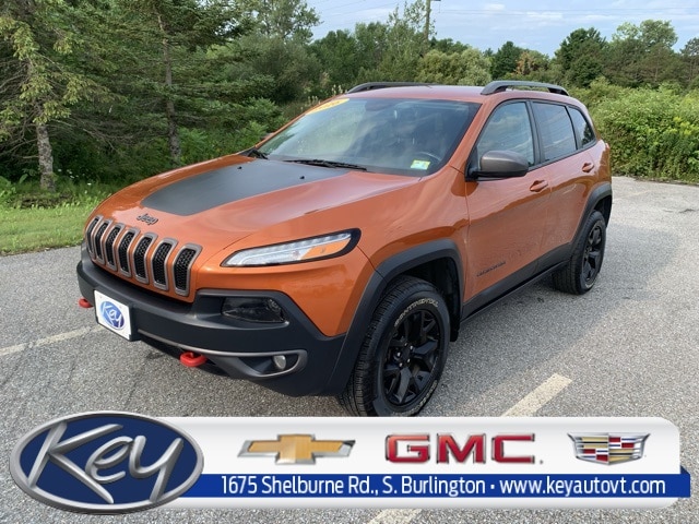 Used 2016 Jeep Cherokee Trailhawk with VIN 1C4PJMBS2GW321708 for sale in Burlington, VT