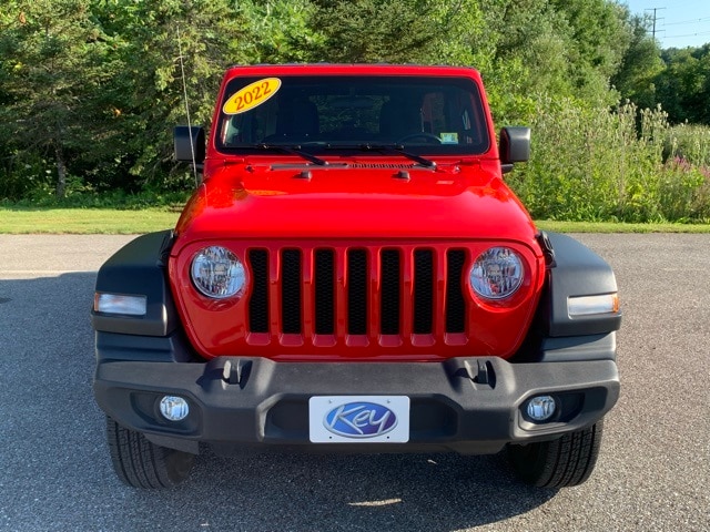 Used 2022 Jeep Wrangler Unlimited Sport S with VIN 1C4HJXDN2NW256787 for sale in Burlington, VT