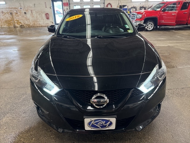 Used 2018 Nissan Maxima SR with VIN 1N4AA6APXJC393169 for sale in South Burlington, VT