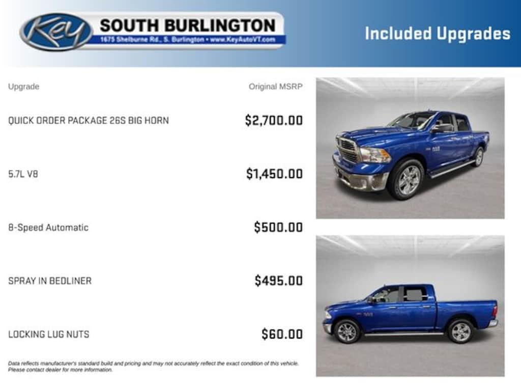 Used 2017 Ram 1500 Big Horn Truck