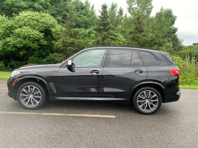 Used 2023 BMW X5 M50i with VIN 5UXJU4C01P9P26708 for sale in Burlington, VT