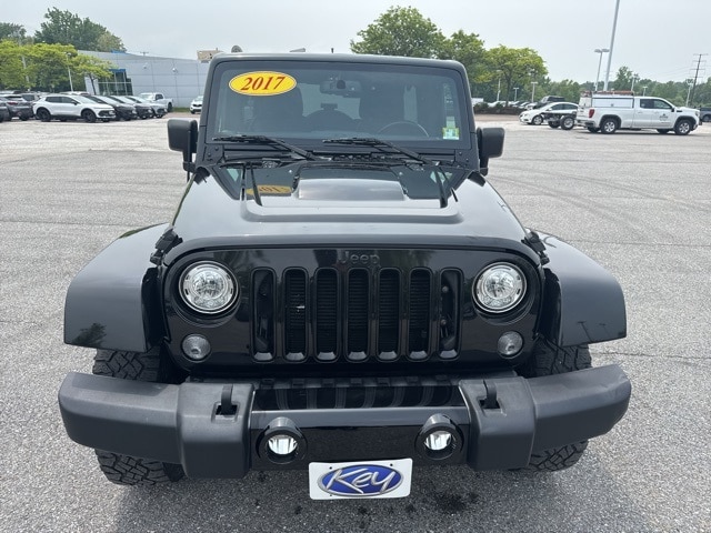 Used 2017 Jeep Wrangler Unlimited Smoky Mountain with VIN 1C4HJWEG9HL667877 for sale in Burlington, VT