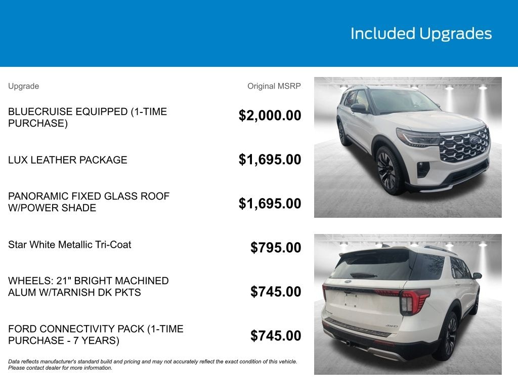 New 2026 Ford Explorer Platinum SUV