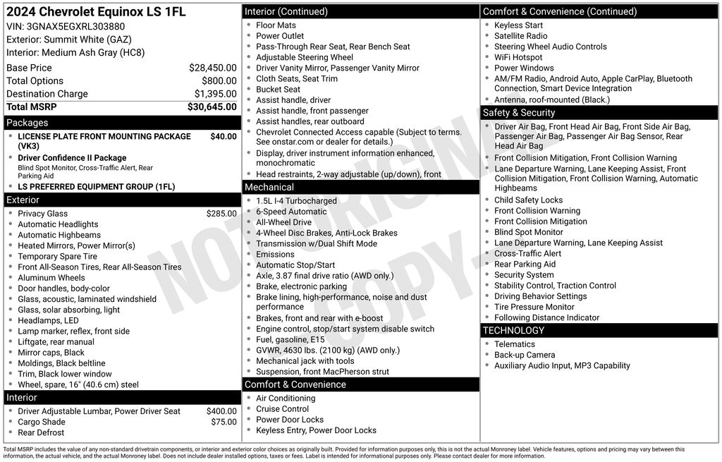 2024 Chevrolet Equinox 1FL - Photo 6