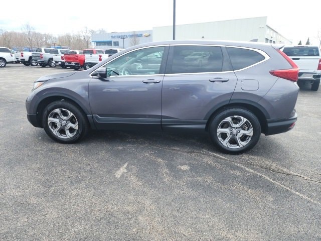 Used 2019 Honda CR-V EX with VIN 2HKRW2H51KH655825 for sale in Portsmouth, NH