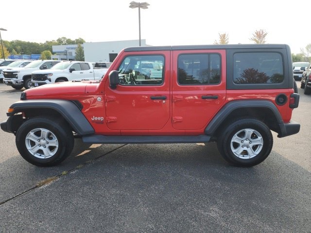 Used 2020 Jeep Wrangler Unlimited Sport S with VIN 1C4HJXDN8LW275292 for sale in Portsmouth, NH