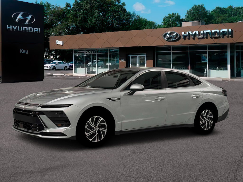 New 2026 Hyundai Sonata Hybrid Blue Sedan