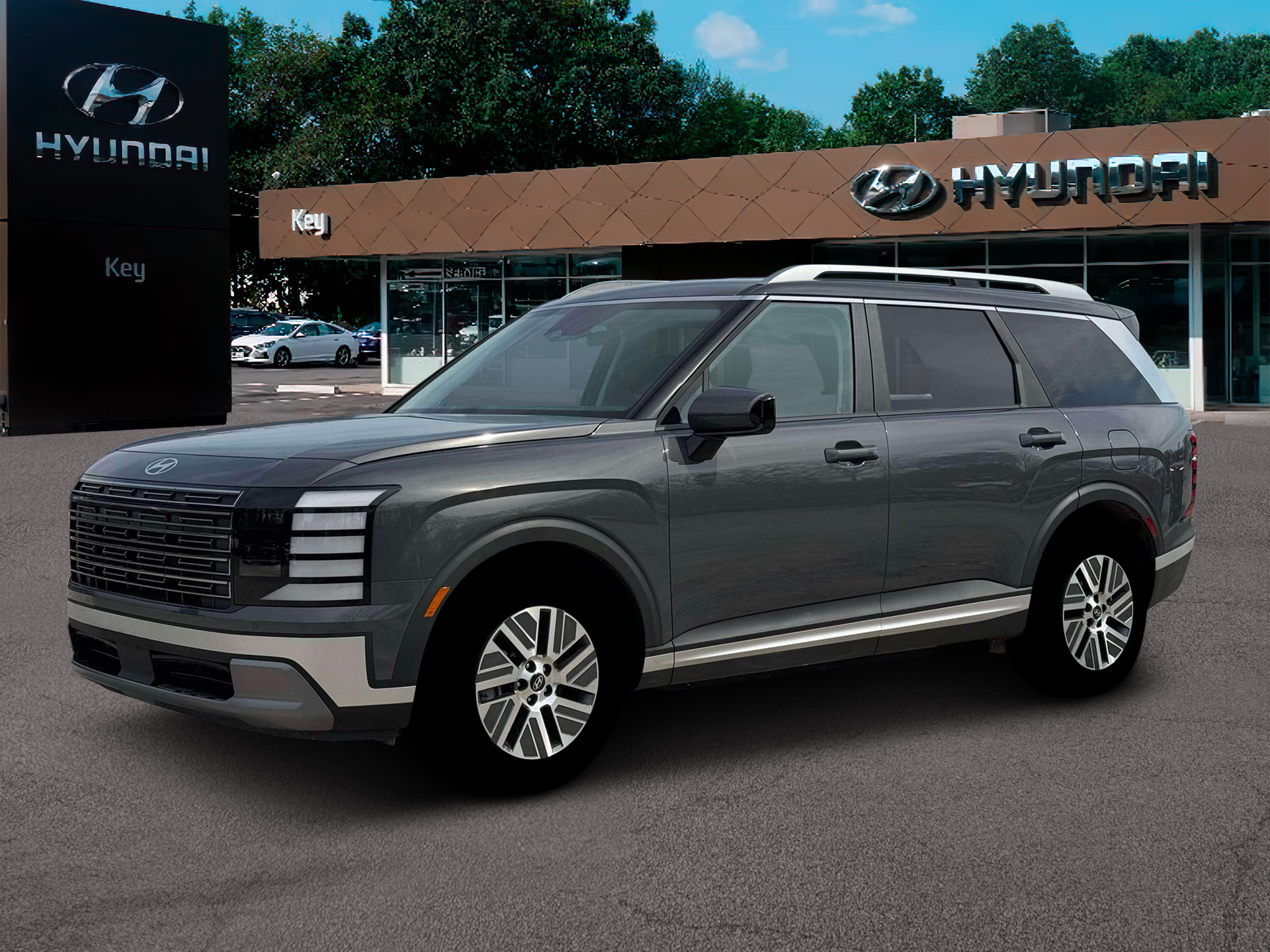 Gray Pearl 2026 Hyundai Palisade Hybrid SUV / Crossover All-Wheel Drive Automatic