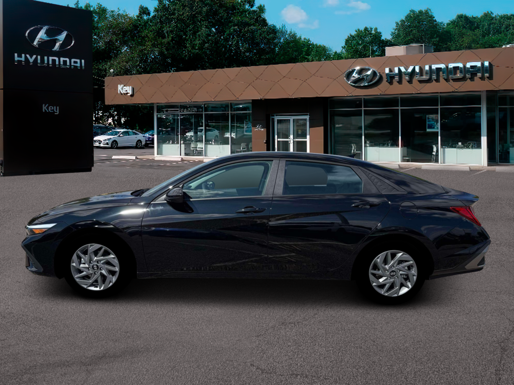 New 2026 Hyundai Elantra Hybrid Blue Sedan