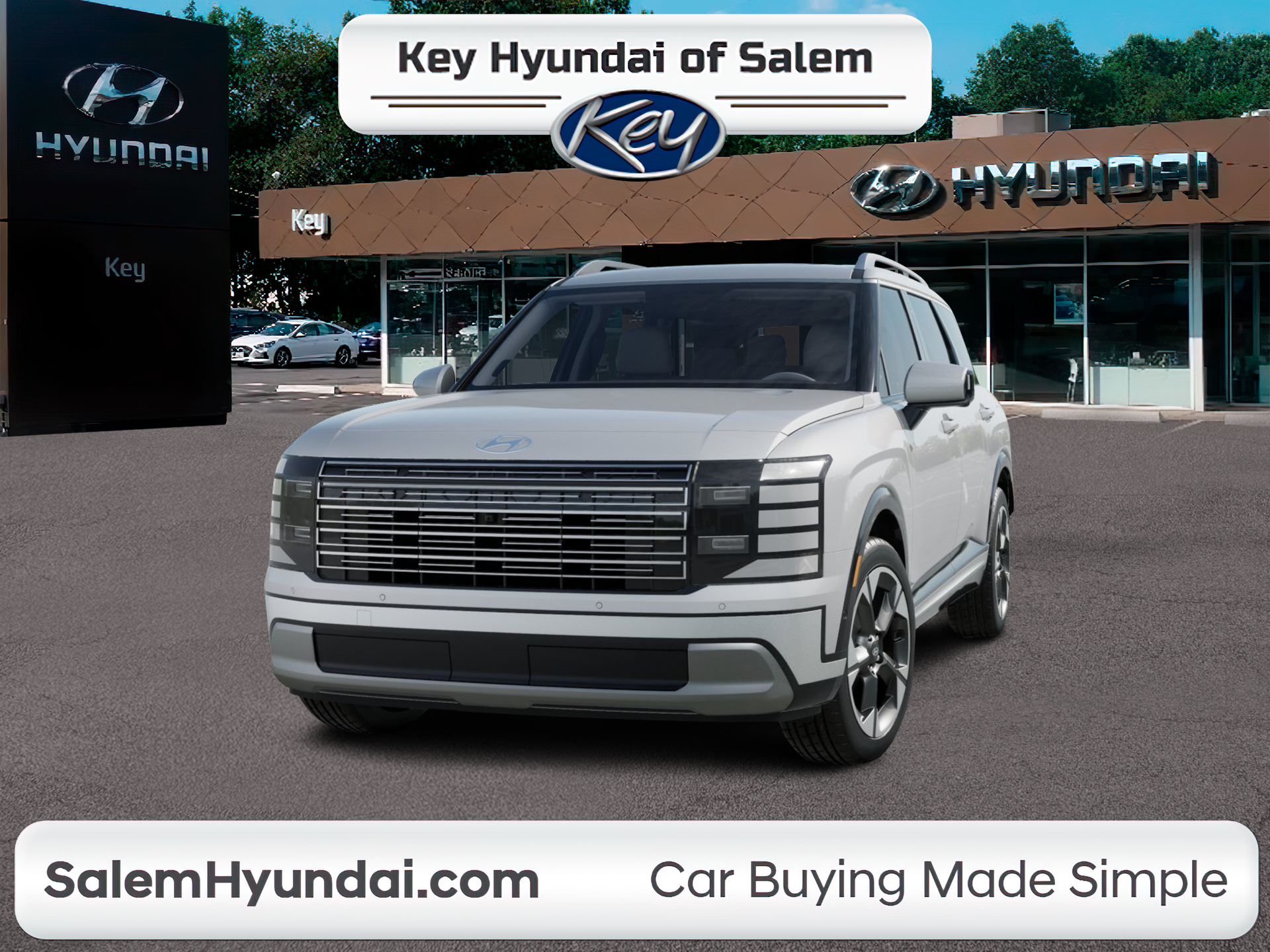 Creamy White Pearl 2027 Hyundai Palisade Hybrid SUV / Crossover All-Wheel Drive Automatic