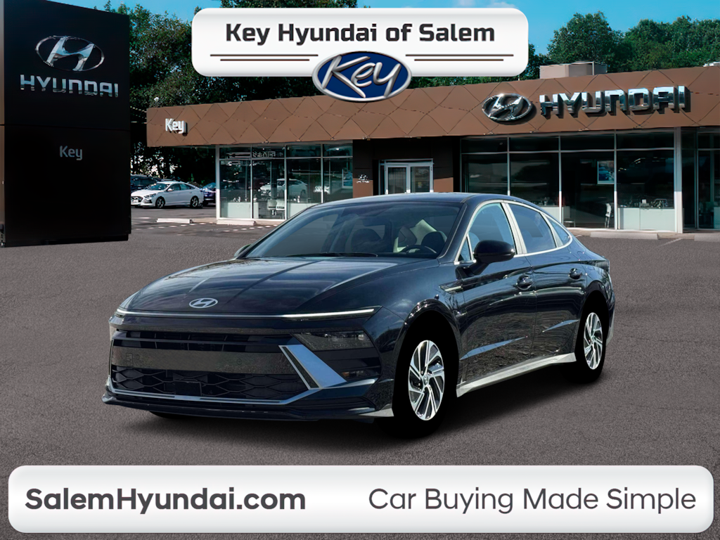 New 2026 Hyundai Sonata Hybrid Blue Sedan
