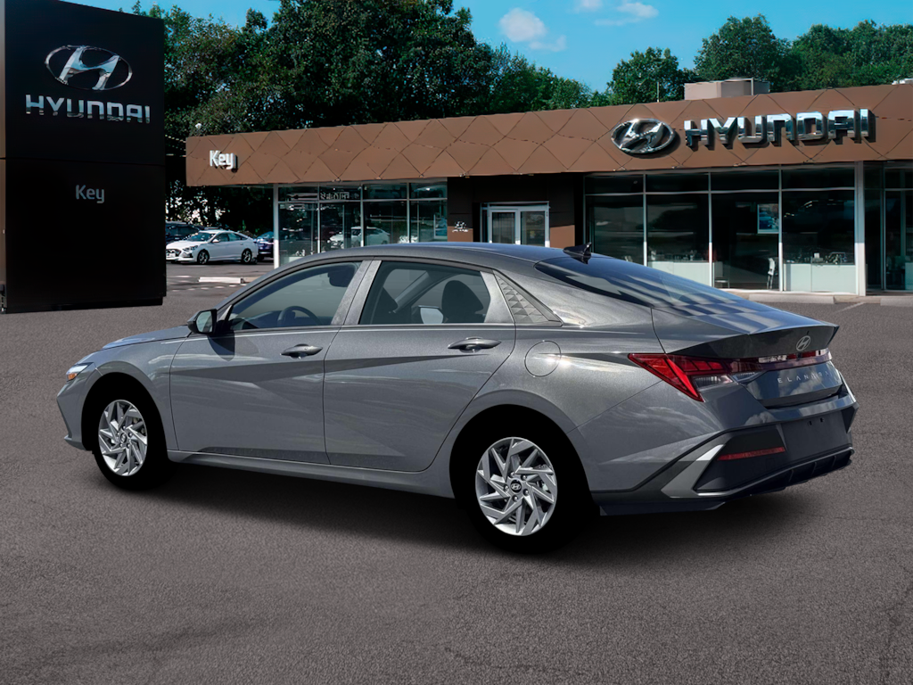 New 2026 Hyundai Elantra Hybrid Blue Sedan
