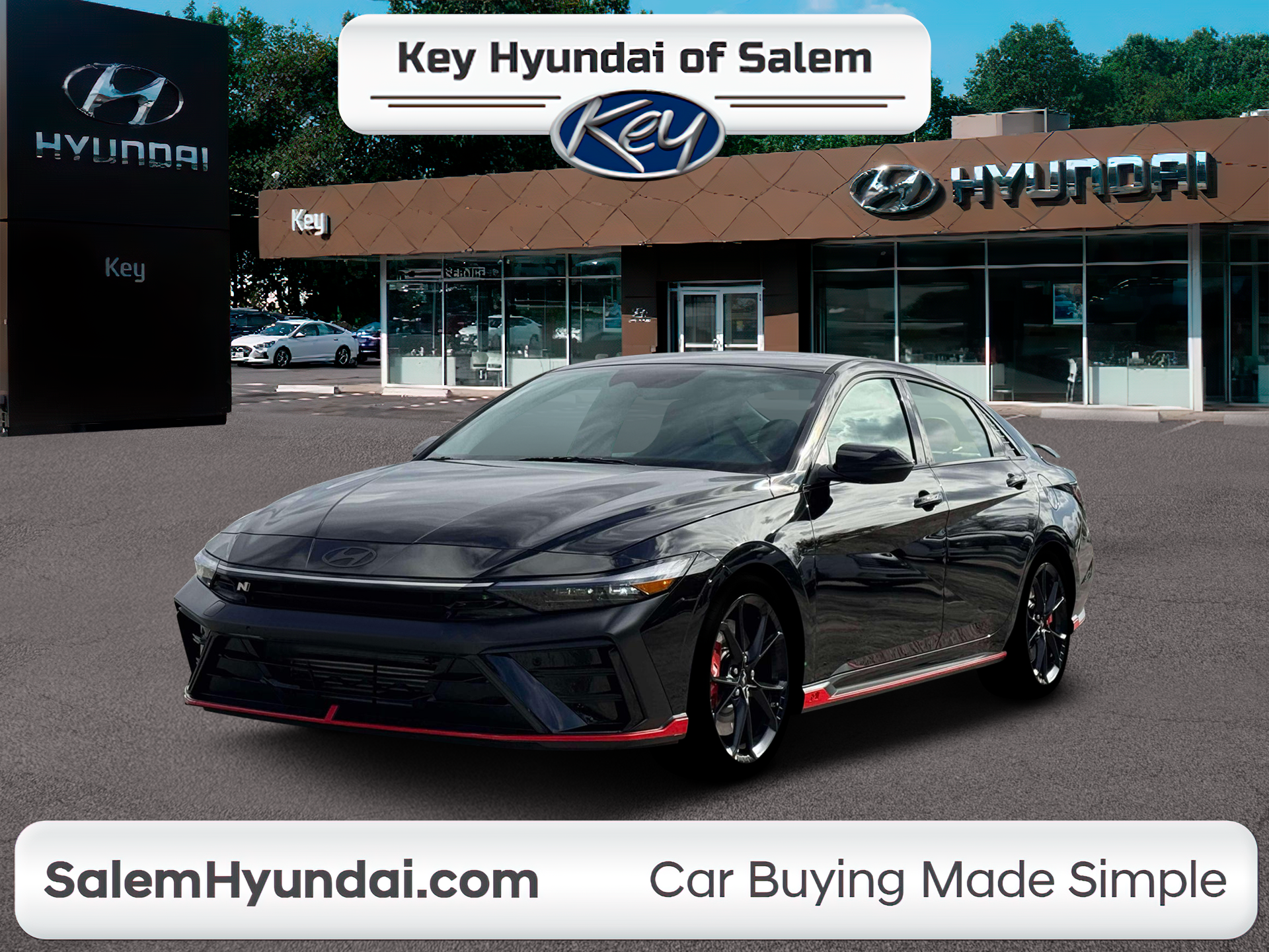 Abyss Black 2026 Hyundai Elantra N Sedan Front-Wheel Drive Automatic