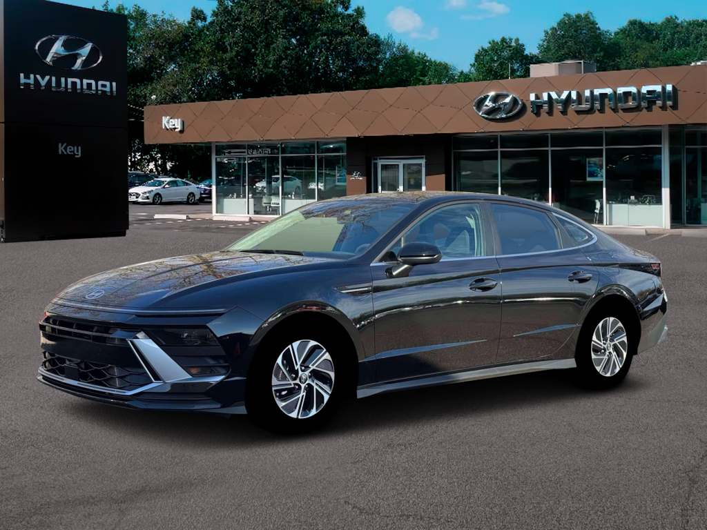New 2026 Hyundai Sonata Hybrid Blue Sedan