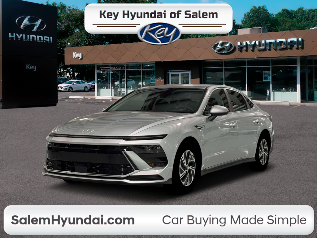 New 2026 Hyundai Sonata Hybrid Blue Sedan