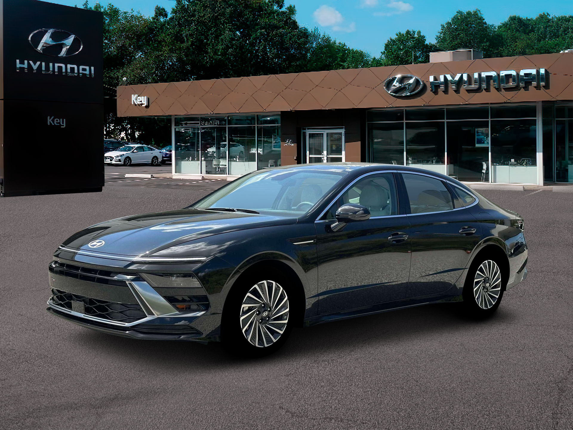 Abyss Black 2026 Hyundai Sonata Hybrid Sedan Front-Wheel Drive Automatic