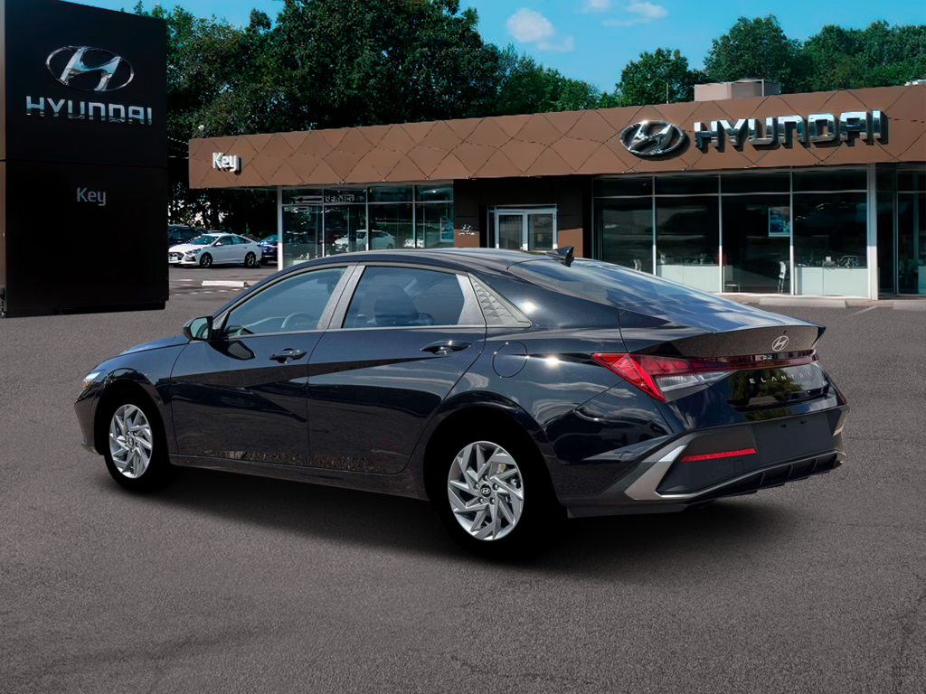 New 2026 Hyundai Elantra Hybrid Blue Sedan