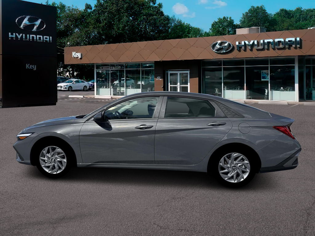 New 2026 Hyundai Elantra Hybrid Blue Sedan