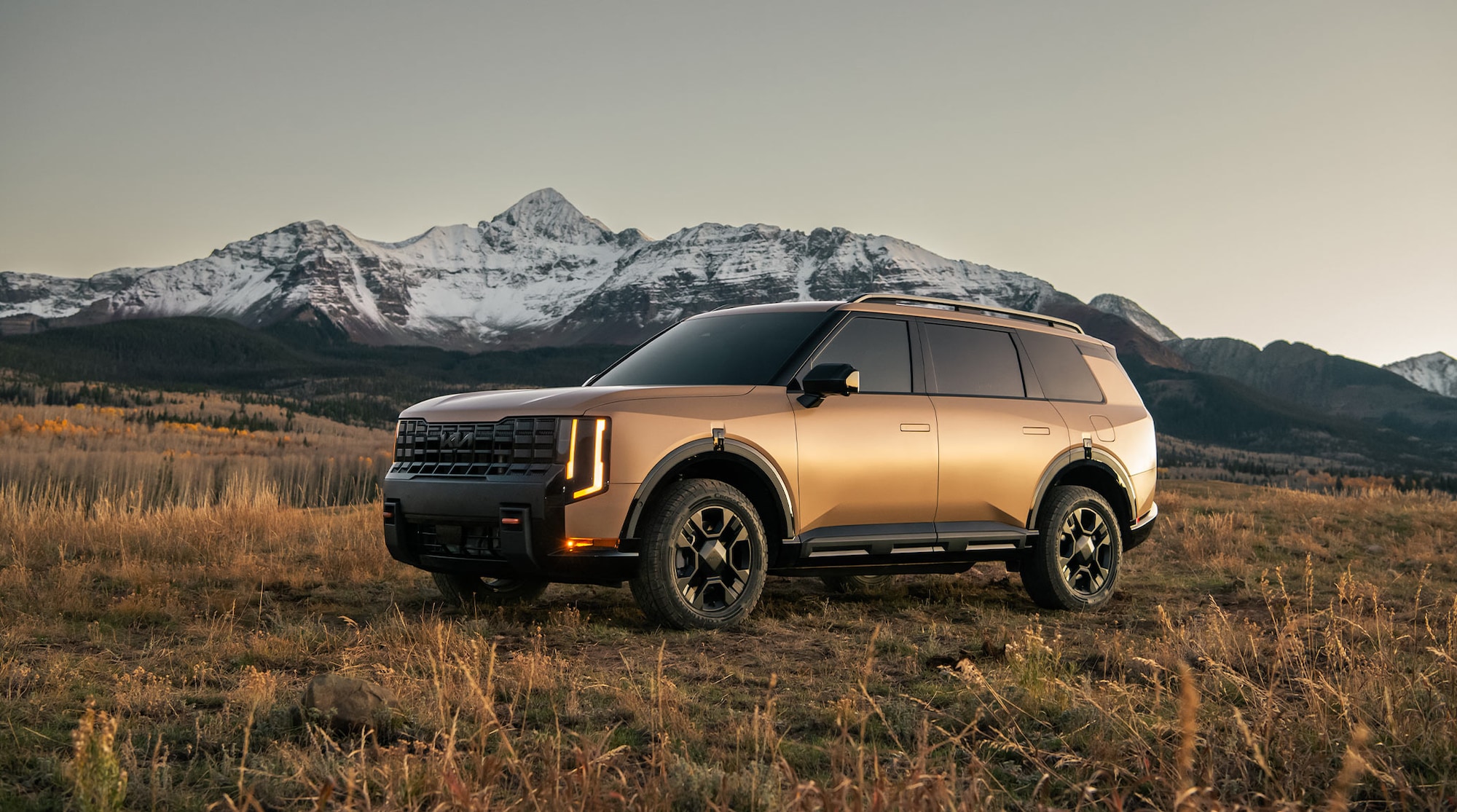 X-Pro SX Prestige shown in Terrain Brown Matte with LED projector headlights and amber LED daytime running lights.