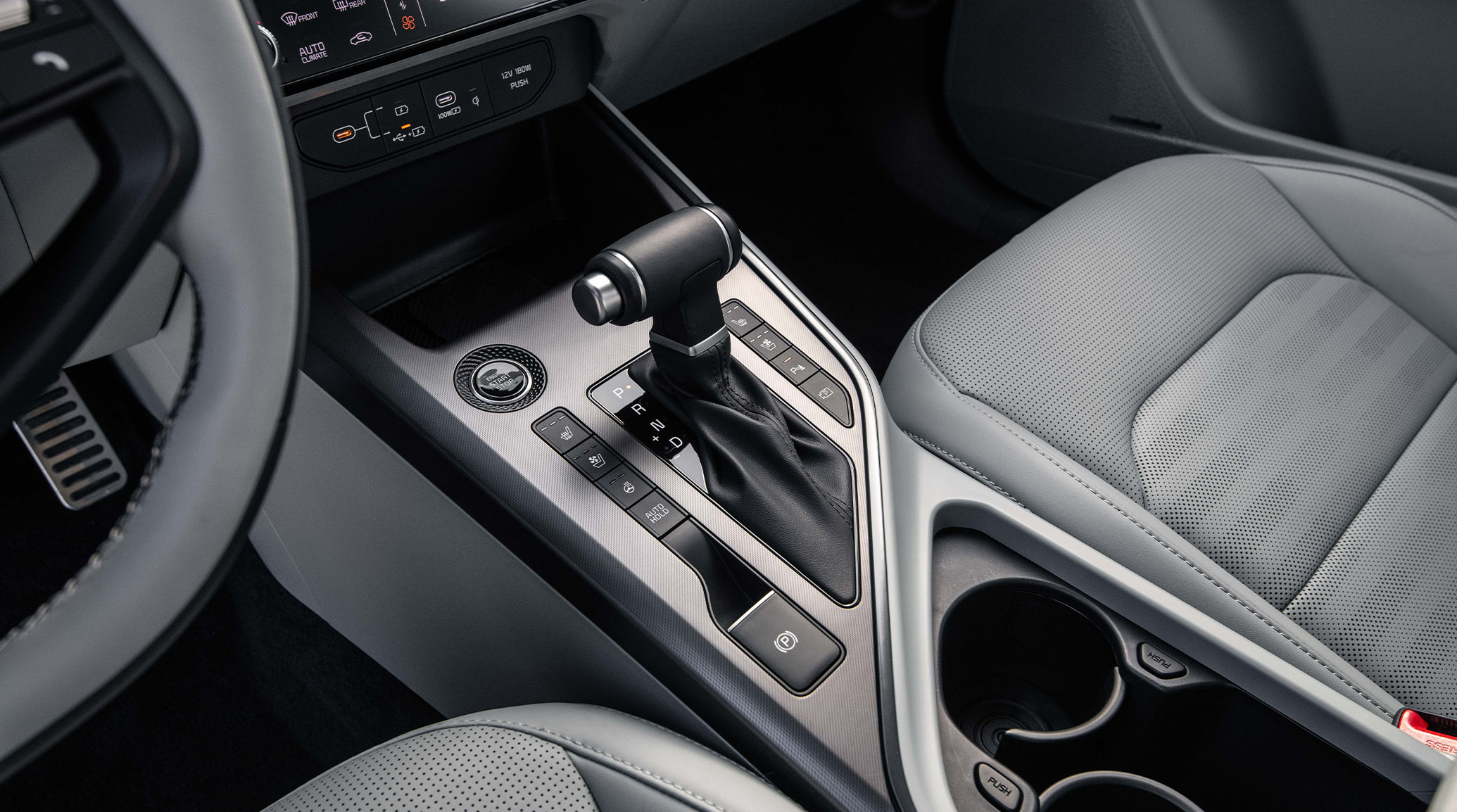 Heated and ventilated front seats, and heated steering wheel shown on the SX Touring.<sup>2</sup>
