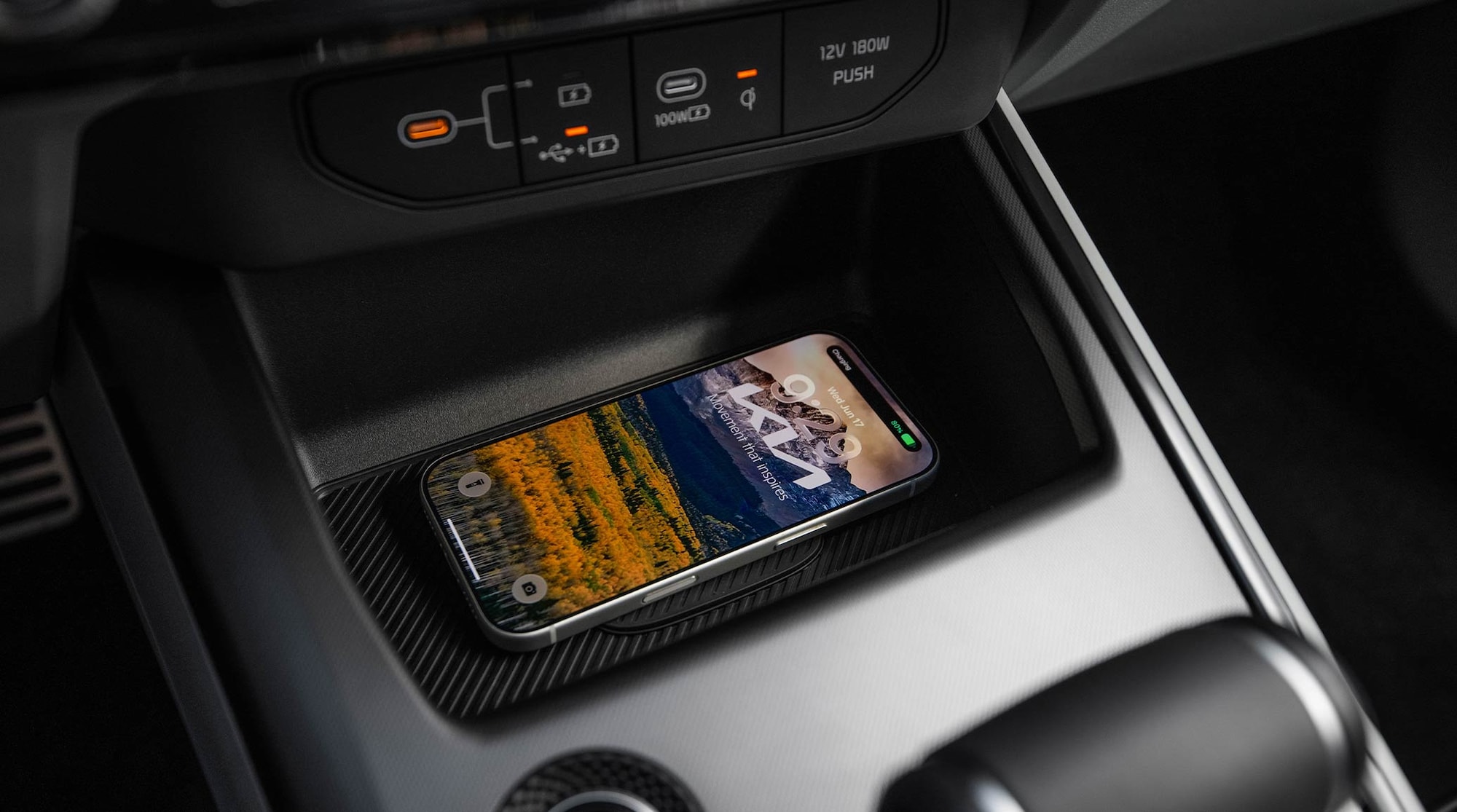 Wireless charging capability shown on the SX Touring.<sup>5</sup>