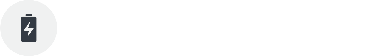  A battery icon with a lightning bolt inside, indicating charging