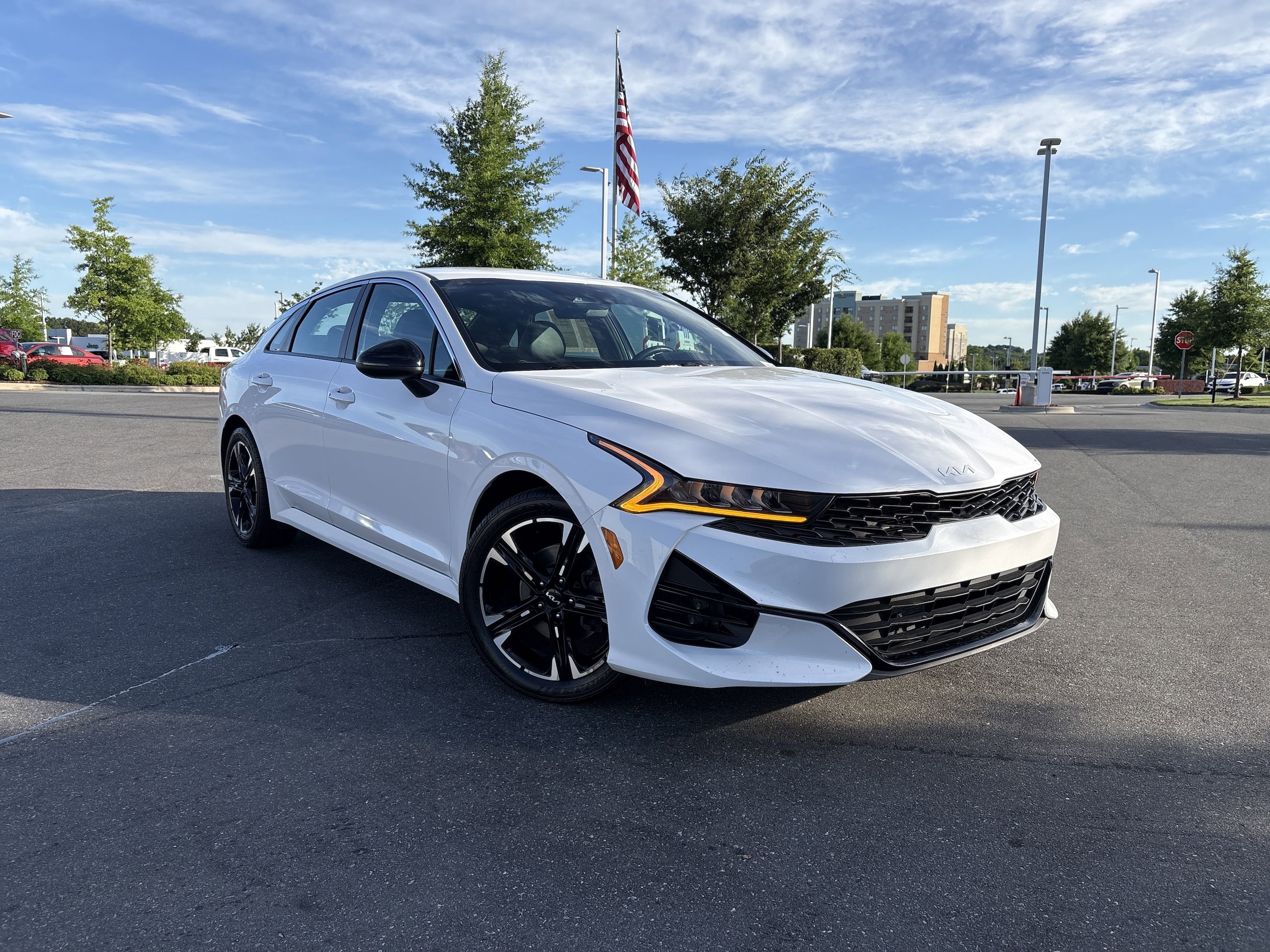 Certified 2022 Kia K5 GT-Line with VIN 5XXG64J27NG157700 for sale in Concord, NC
