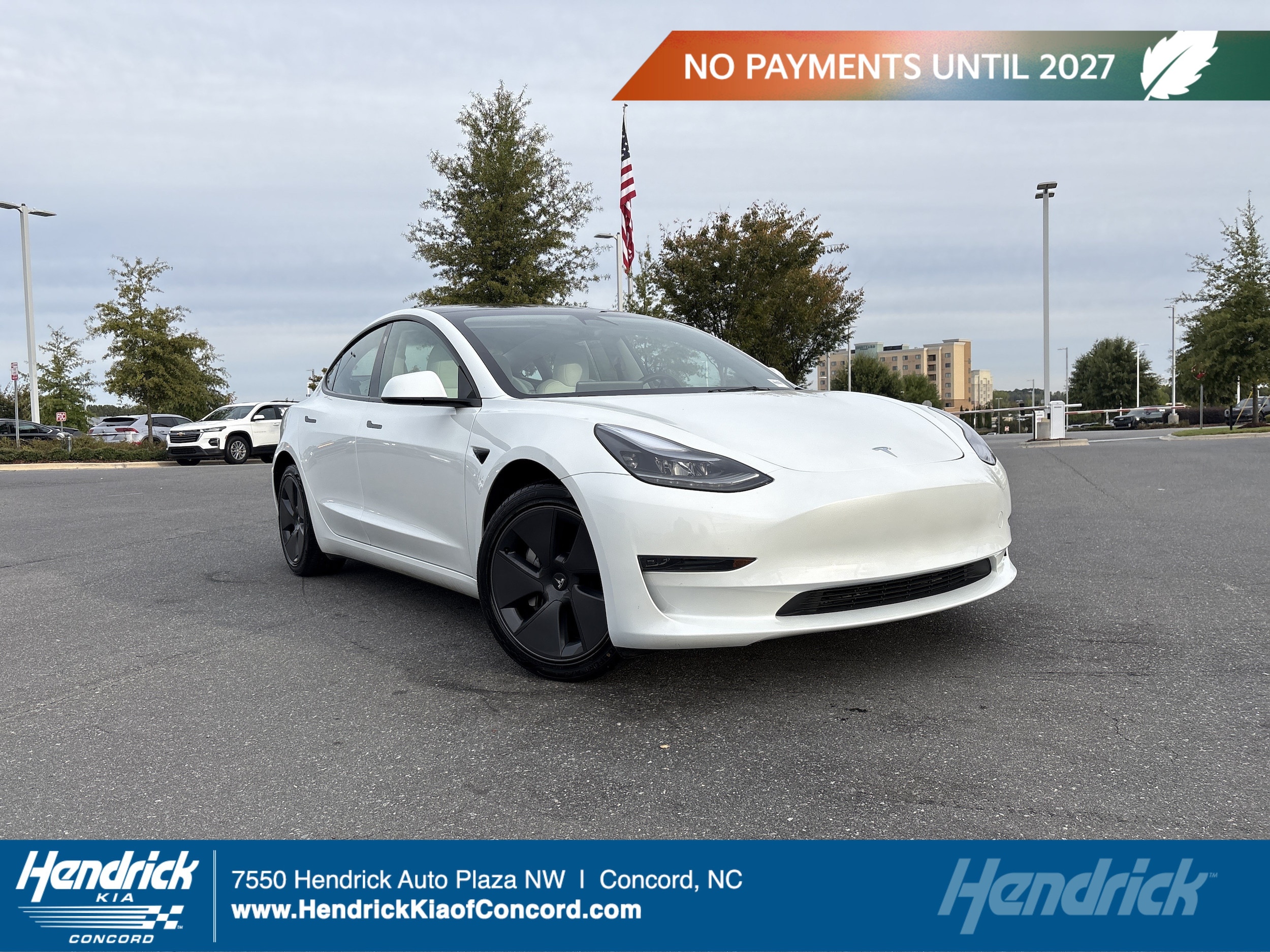 Used 2023 Tesla Model 3 Base with VIN 5YJ3E1EA9PF686976 for sale in Concord, NC