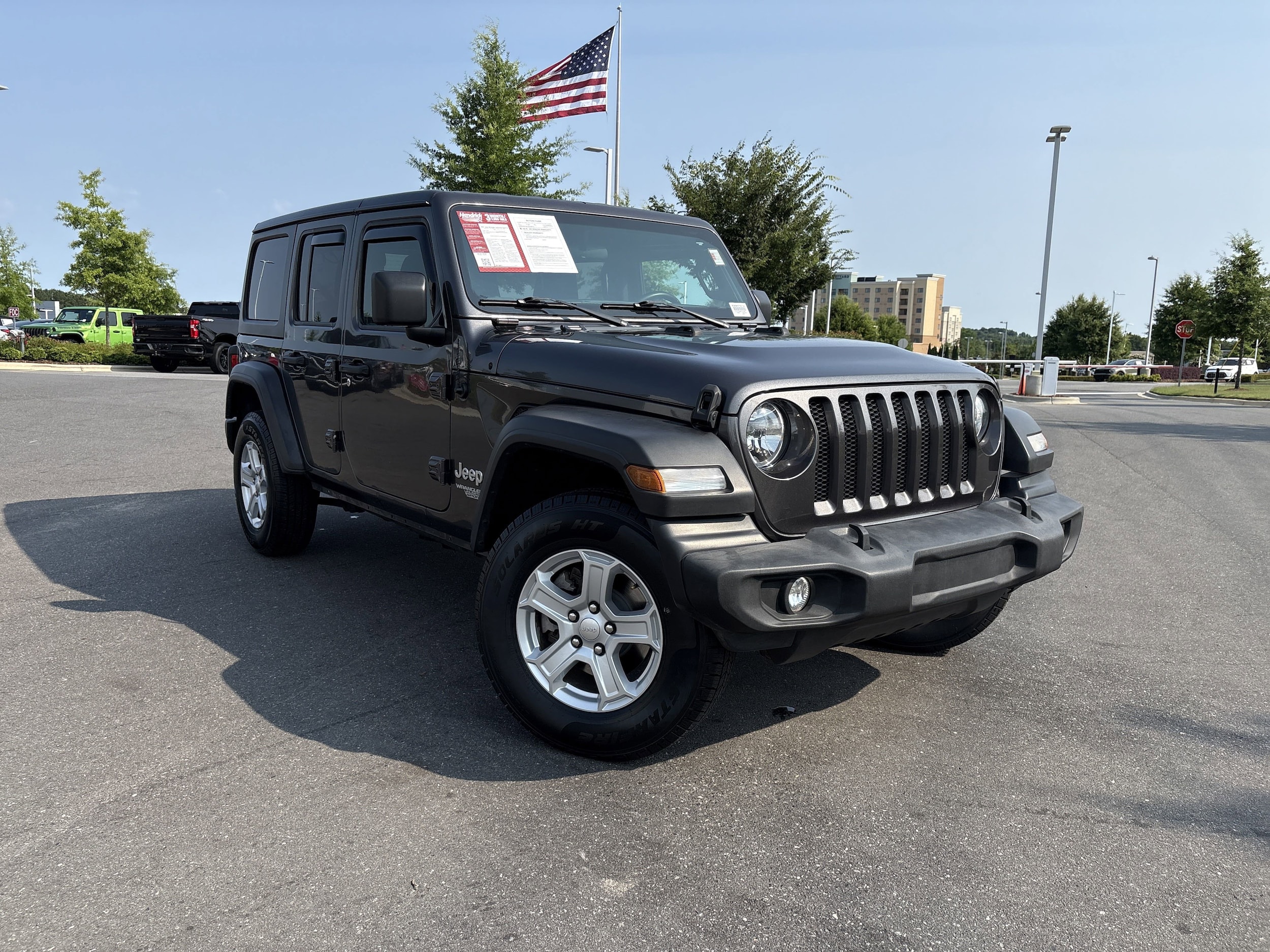 Used 2021 Jeep Wrangler Unlimited Sport S with VIN 1C4HJXDN6MW591808 for sale in Concord, NC