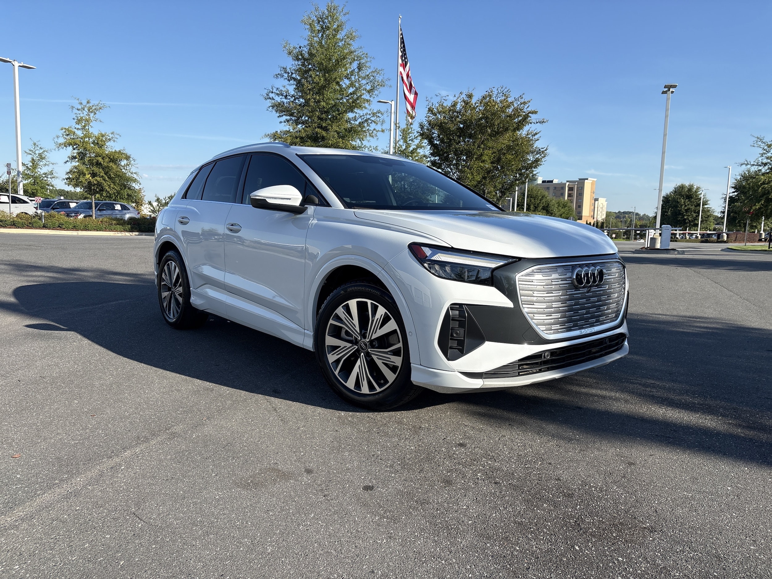 Used 2023 Audi Q4 e-tron Premium Plus with VIN WA1BCBFZ8PP007579 for sale in Concord, NC