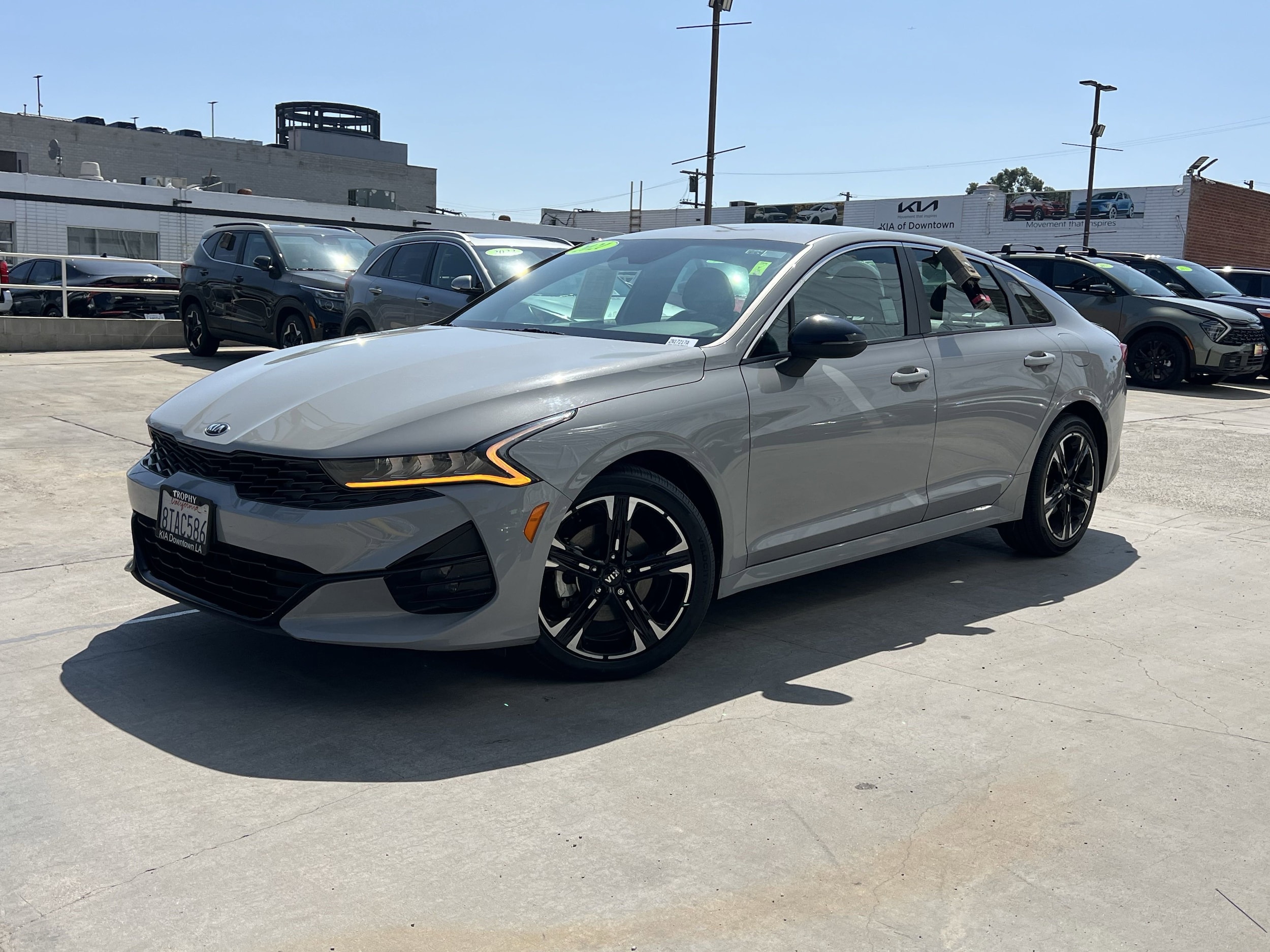 Certified 2021 Kia K5 GT-Line with VIN 5XXG64J24MG028750 for sale in Los Angeles, CA