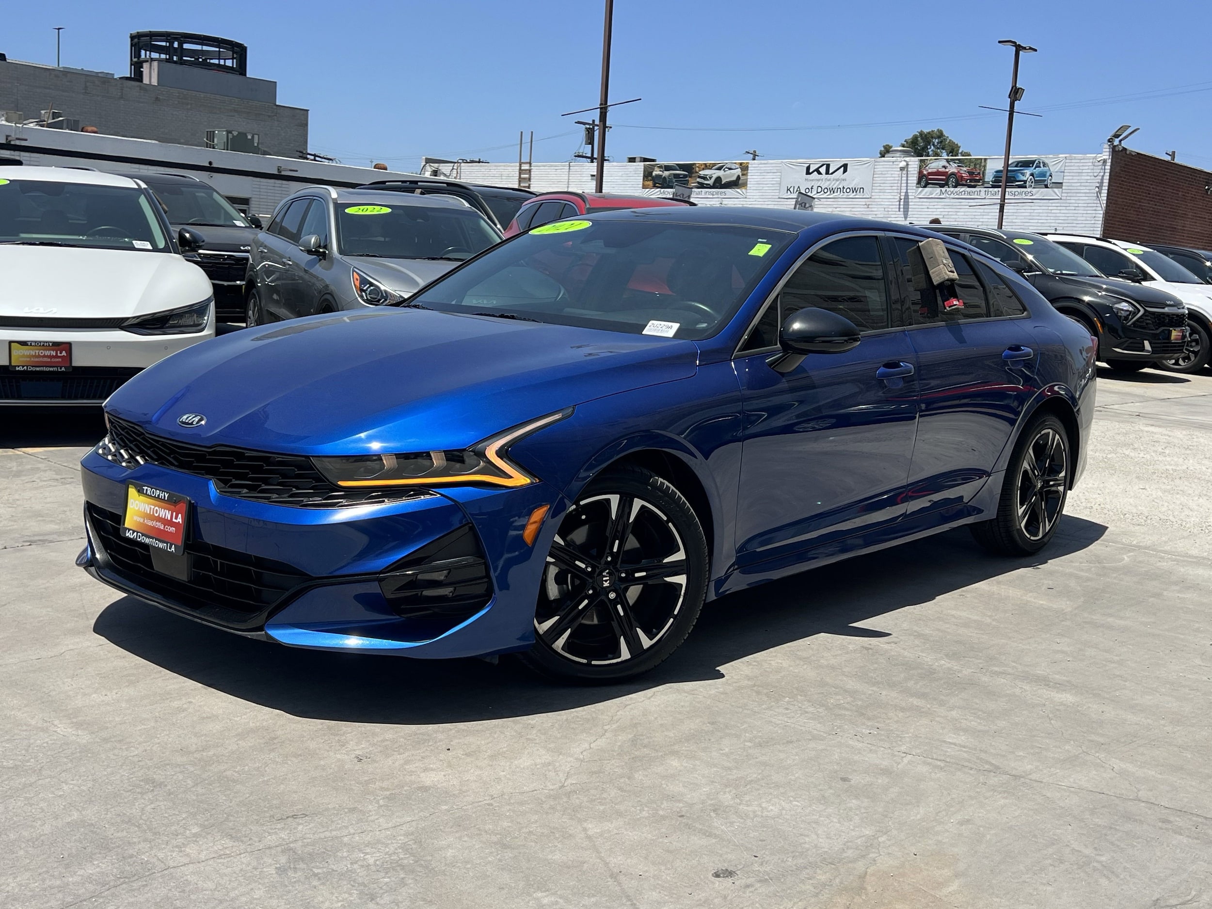 Certified 2021 Kia K5 GT-Line with VIN 5XXG64J21MG045571 for sale in Los Angeles, CA