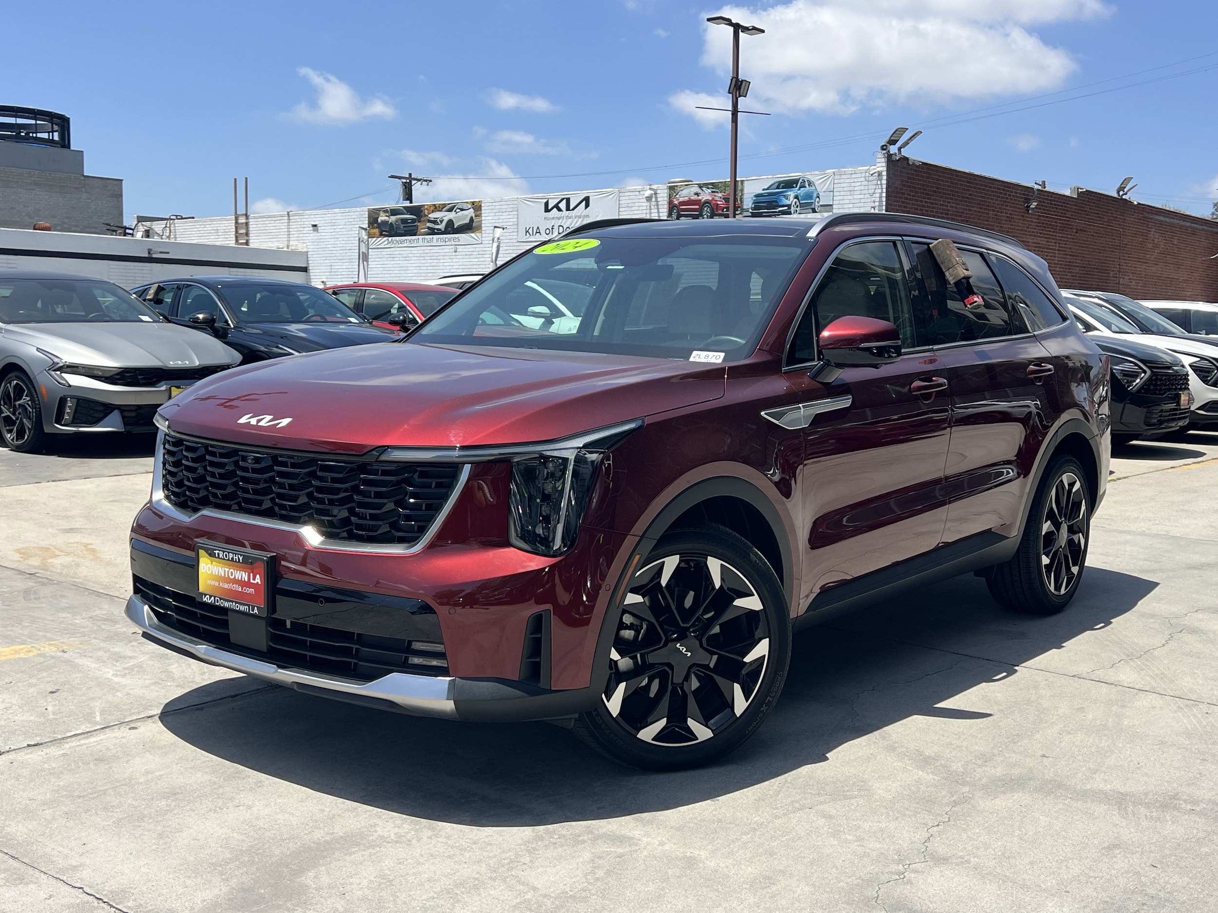 Certified 2024 Kia Sorento SX with VIN 5XYRK4JF2RG257700 for sale in Los Angeles, CA