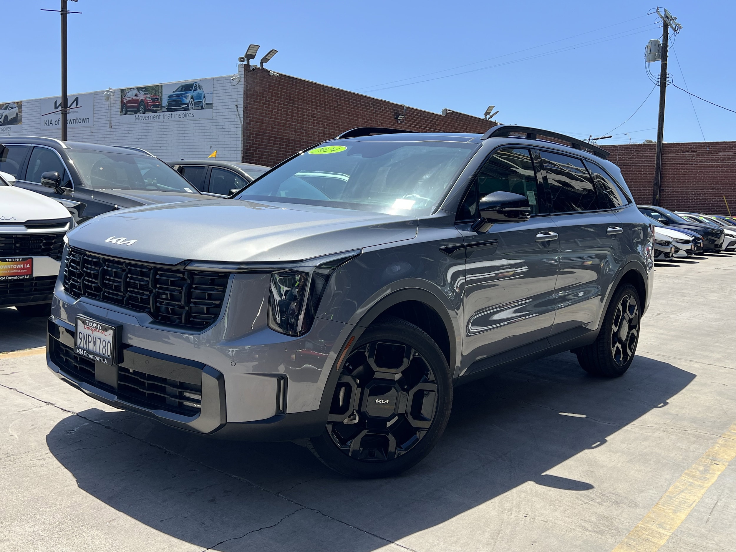 Certified 2024 Kia Sorento X-Line EX with VIN 5XYRHDJFXRG257040 for sale in Los Angeles, CA