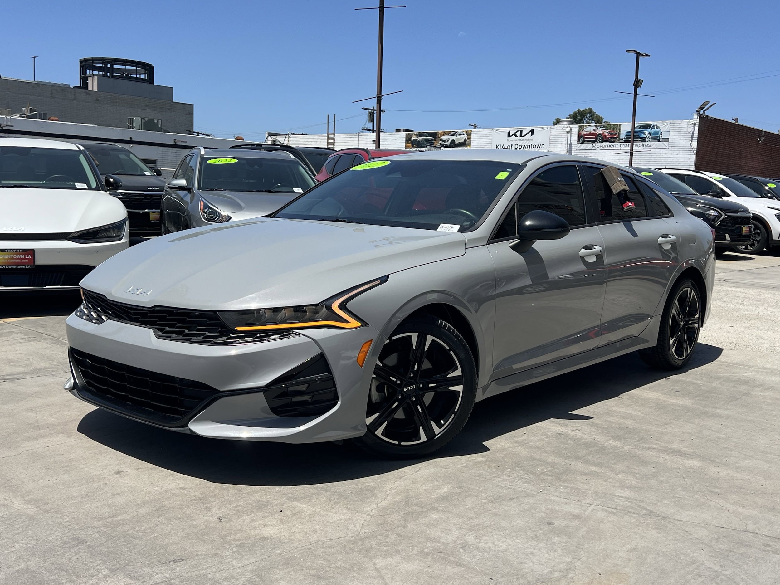 Certified 2022 Kia K5 GT-Line with VIN 5XXG64J23NG150307 for sale in Los Angeles, CA