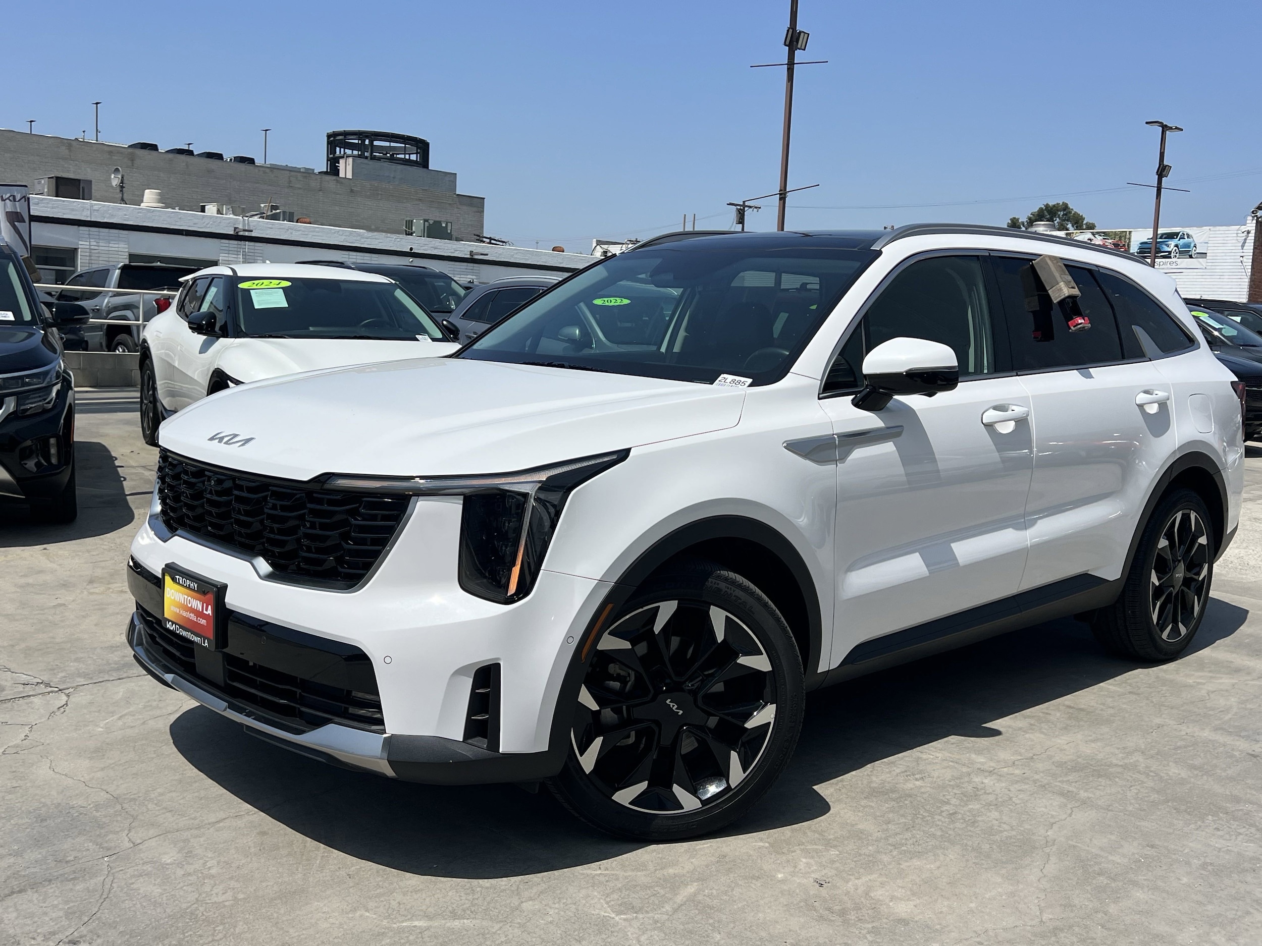 Certified 2024 Kia Sorento SX with VIN 5XYRK4JF2RG254280 for sale in Los Angeles, CA