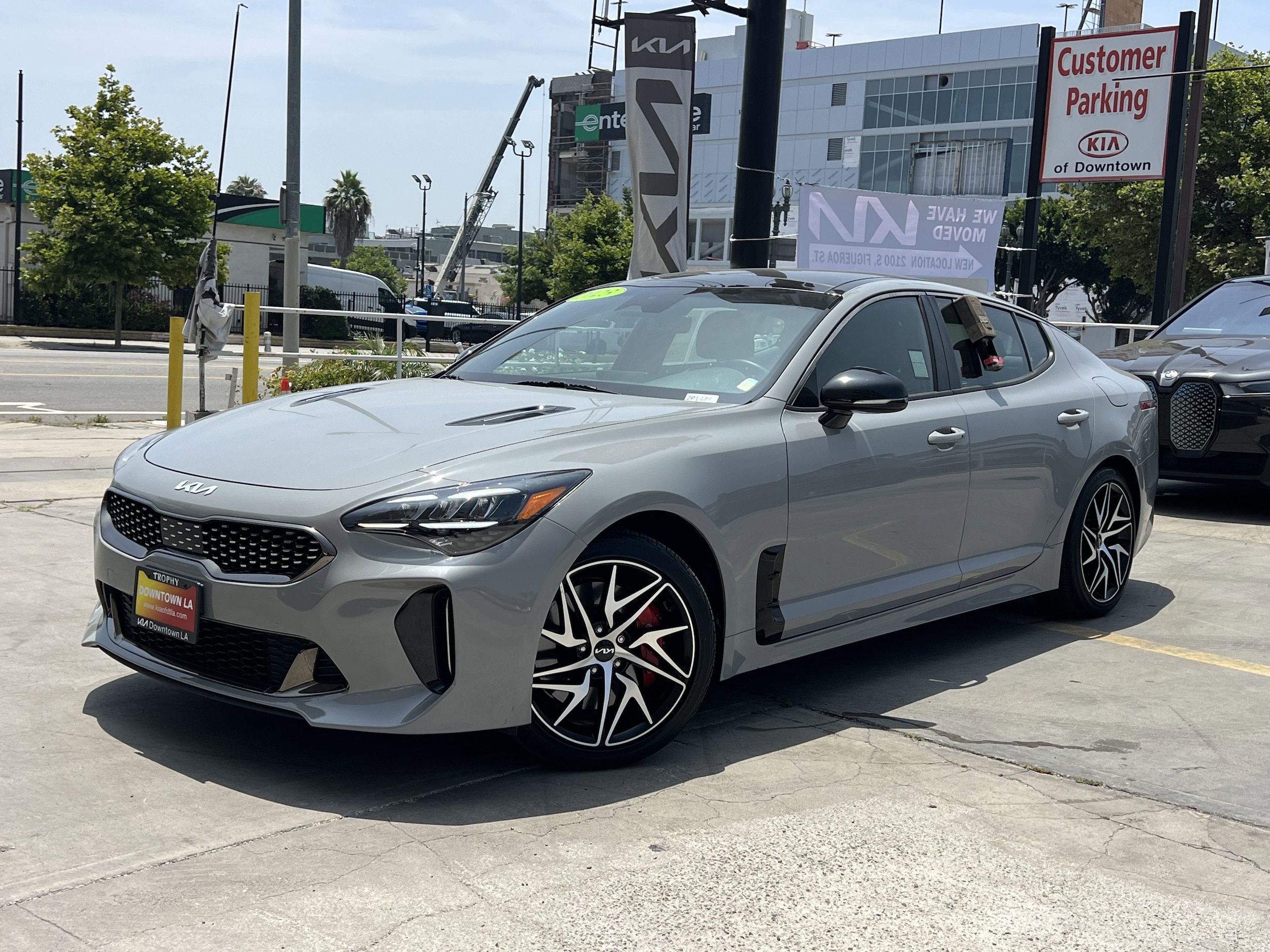 Certified 2023 Kia Stinger GT-Line with VIN KNAE35LD2P6123585 for sale in Los Angeles, CA