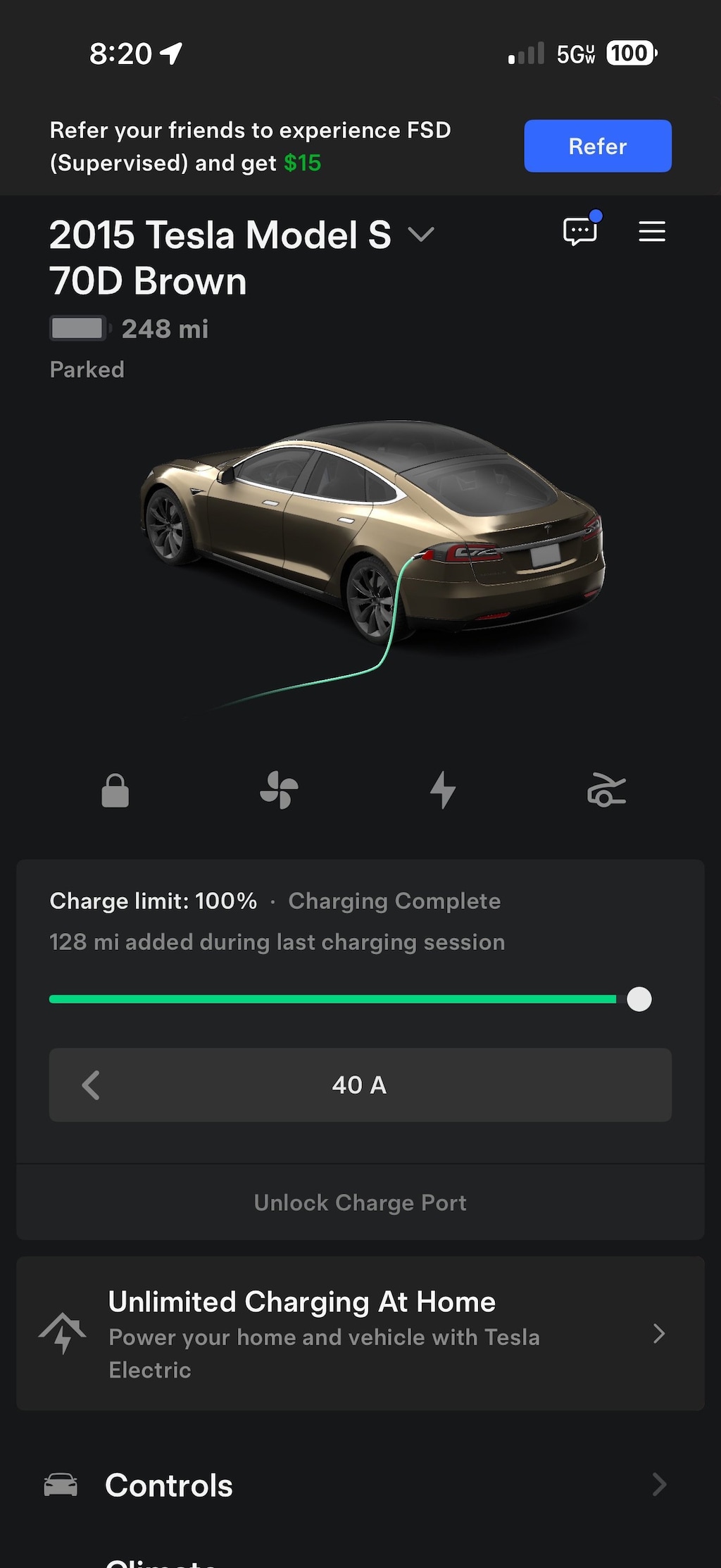 Used 2015 Tesla Model S 70D Sedan