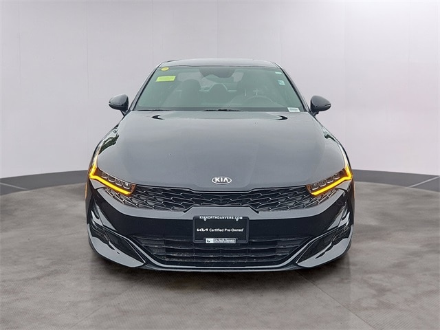 Certified 2021 Kia K5 GT-Line with VIN 5XXG64J23MG059021 for sale in Dover, NH