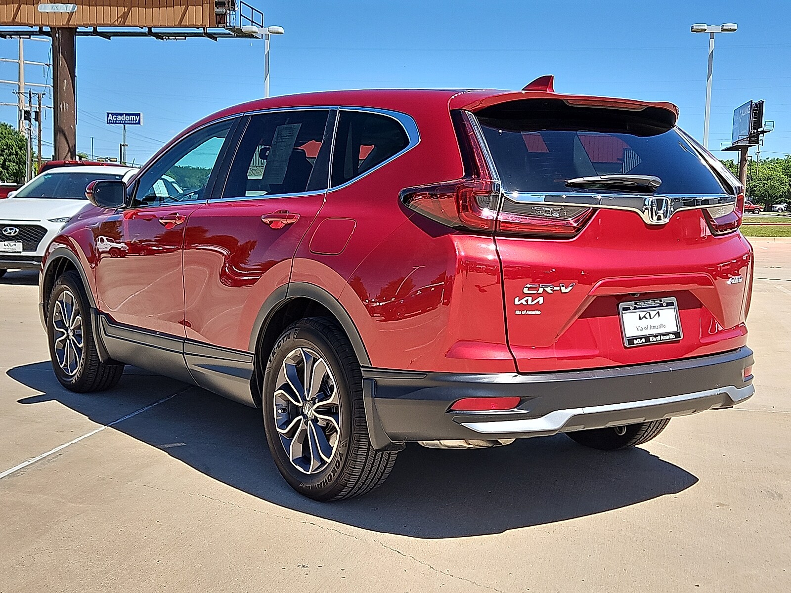 Used 2021 Honda CR-V EX-L with VIN 2HKRW2H8XMH608886 for sale in Amarillo, TX