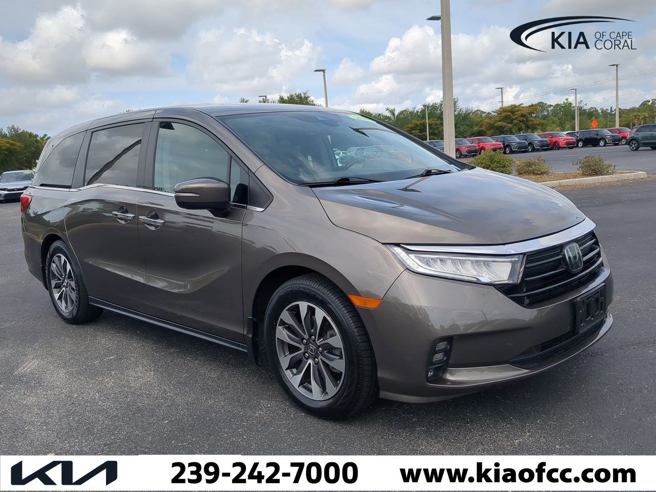 Used 2022 Honda Odyssey EX-L with VIN 5FNRL6H7XNB010269 for sale in Cape Coral, FL