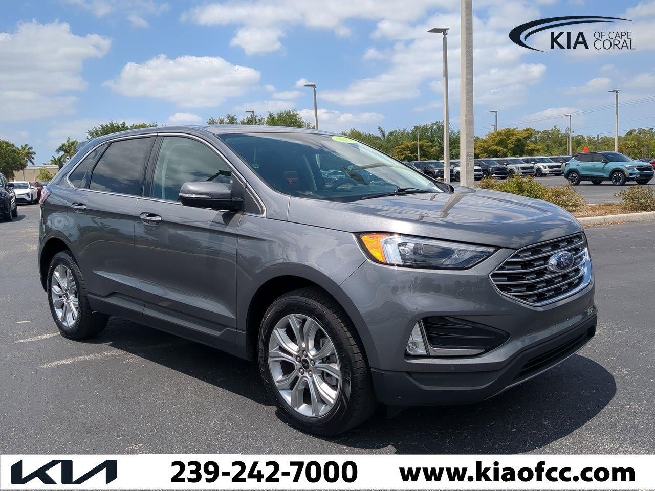 Used 2024 Ford Edge Titanium with VIN 2FMPK4K96RBA36634 for sale in Cape Coral, FL