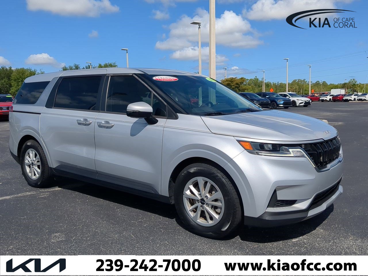 Certified 2023 Kia Carnival LX Seat Pkg with VIN KNDNB4H30P6235690 for sale in Cape Coral, FL