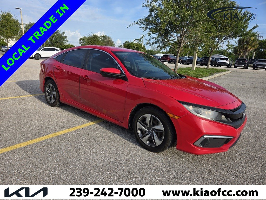 Used 2019 Honda Civic LX with VIN 2HGFC2F62KH562992 for sale in Cape Coral, FL